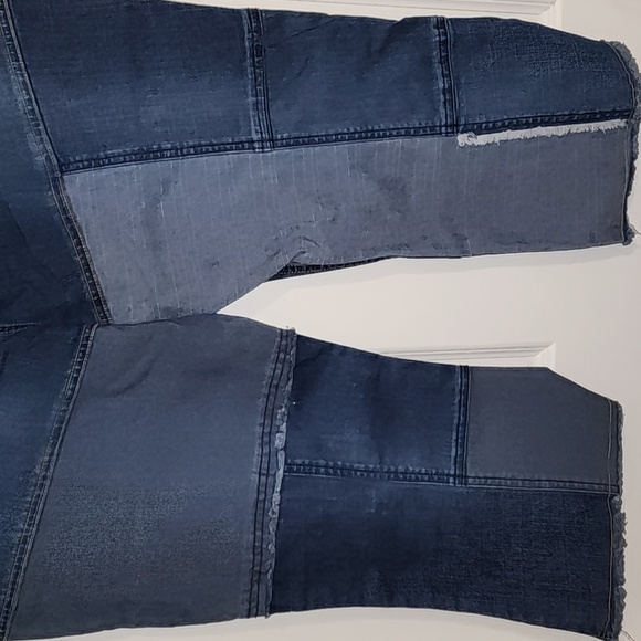 MUDD vintage patchwork capri/peddle jeans Sz 16.5 - Picture 3 of 5